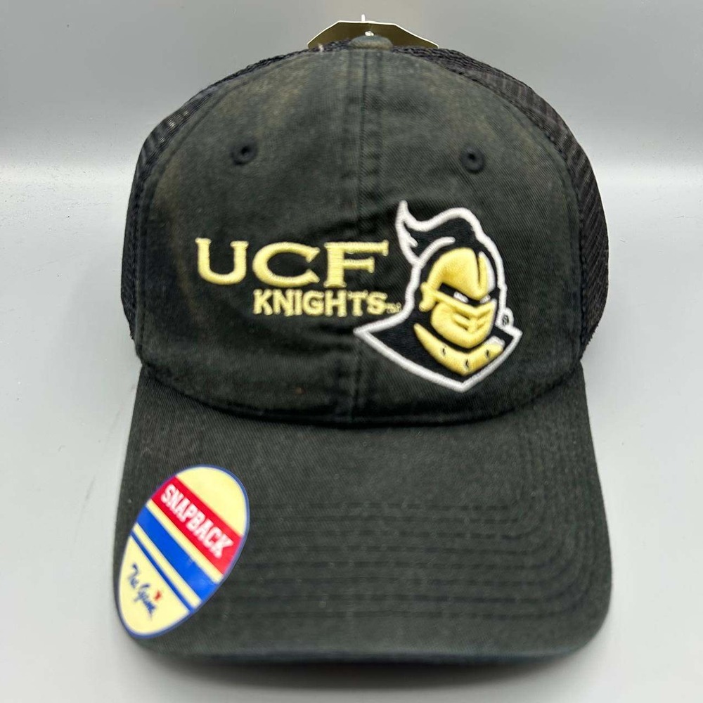 UCF Knights Trucker Hat Men Black Embroidered The Game Snap Back Cap New